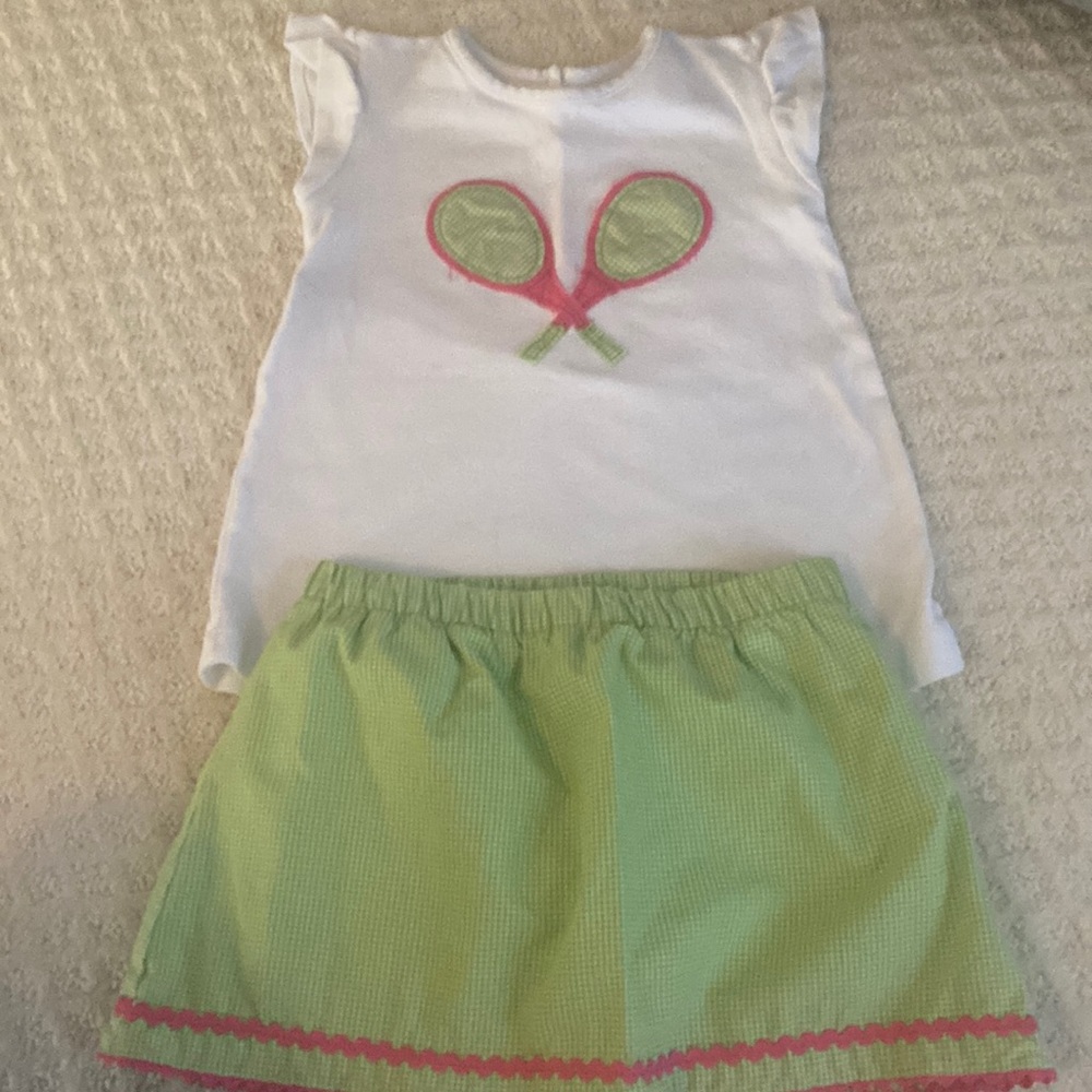 Castles and crown skort tennis appliqué set size 6
